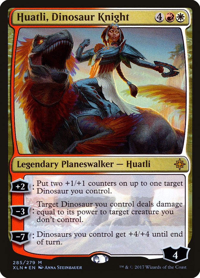 Huatli, Dinosaur Knight [Ixalan] 