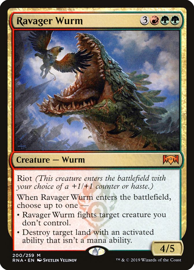 Ravaging Wurm [Ravnica Allegiance] 