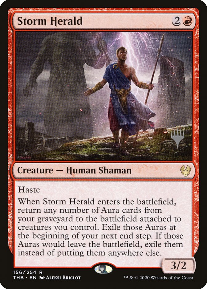 Storm Herald (Promo Pack) [Theros Beyond Death Promos] 