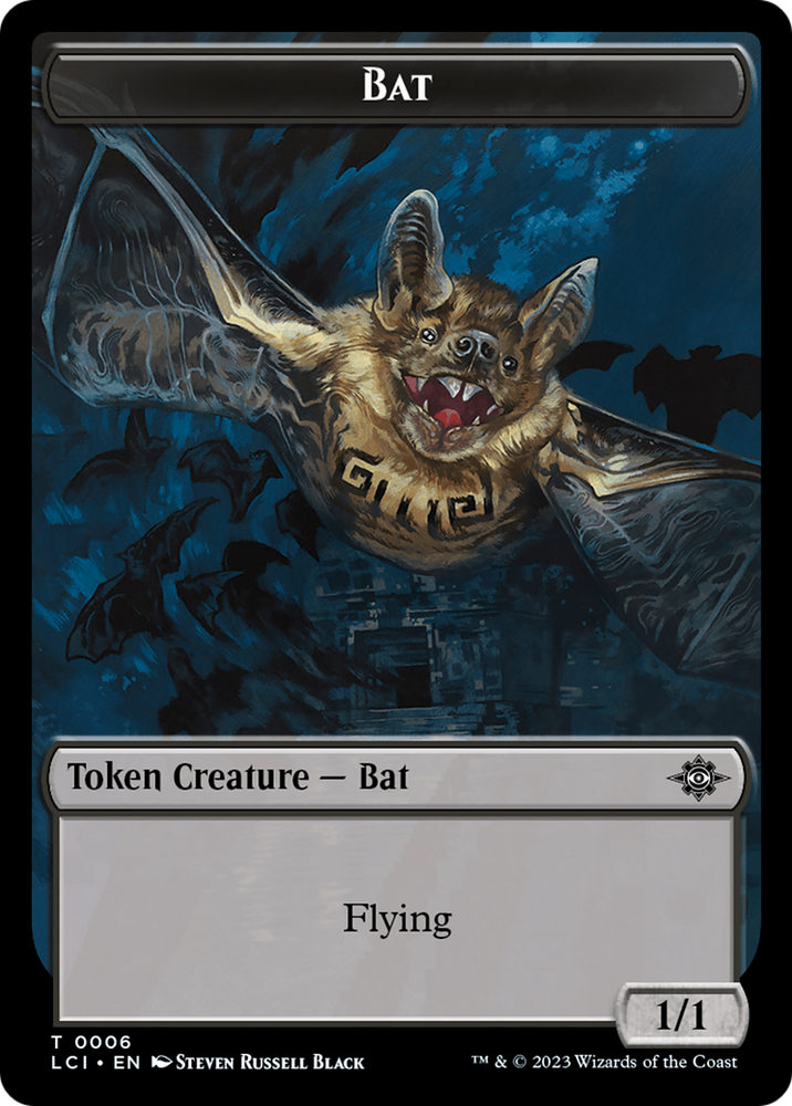 Bat // Vampire (0004) Double-Sided Token [The Lost Caverns of Ixalan Commander Tokens] 