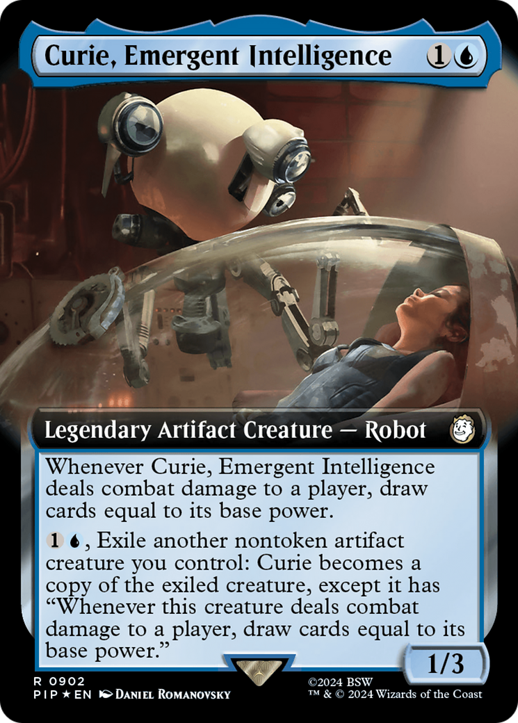 Curie, Emergent Intelligence (Extended Art) (Surge Foil) [Fallout] 