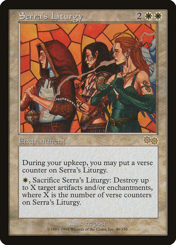 Serra's Liturgy [Urza's Saga] 