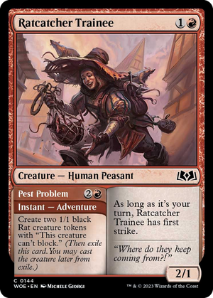 Ratcatcher Trainee // Pest Problem [Wilds of Eldraine] 