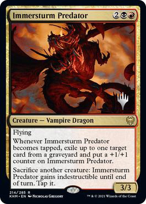 Immersturm Predator (Promo Pack) [Kaldheim Promos] 