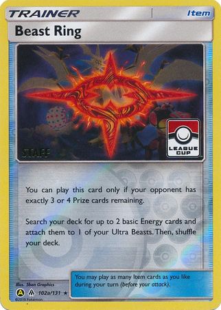 Beast Ring (102a/131) (League Promo Staff) [Sun & Moon: Forbidden Light]