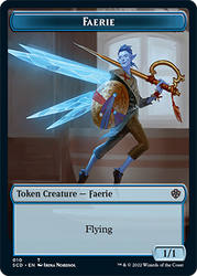 Bird // Faerie Double-Sided Token [Starter Commander Decks] 