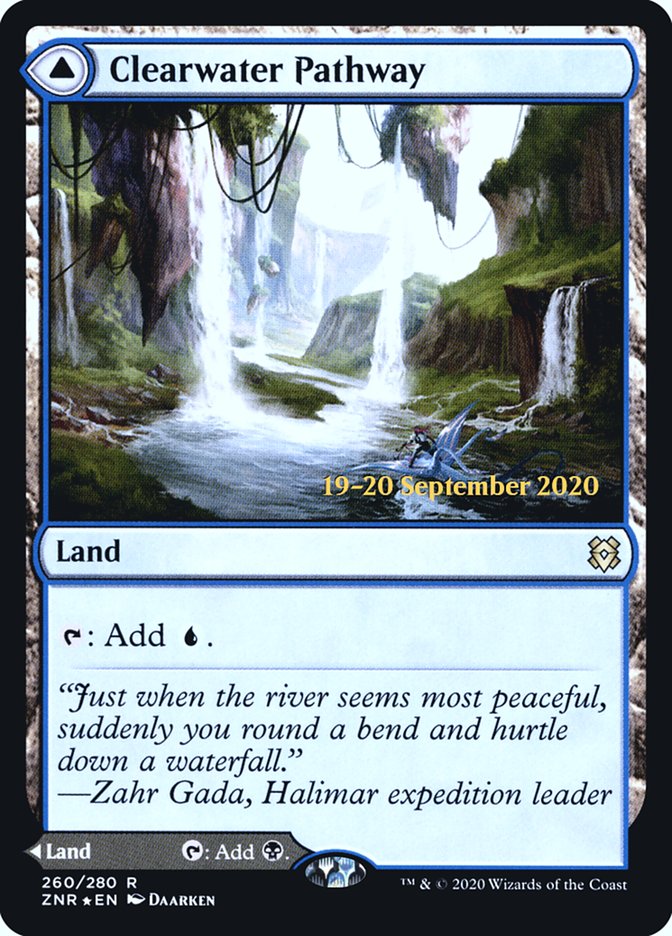 Clearwater Pathway // Murkwater Pathway [Zendikar Rising Prerelease Promos] 