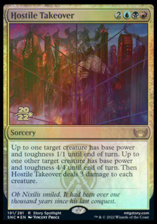 Hostile Takeover [Streets of New Capenna Prerelease Promos] 