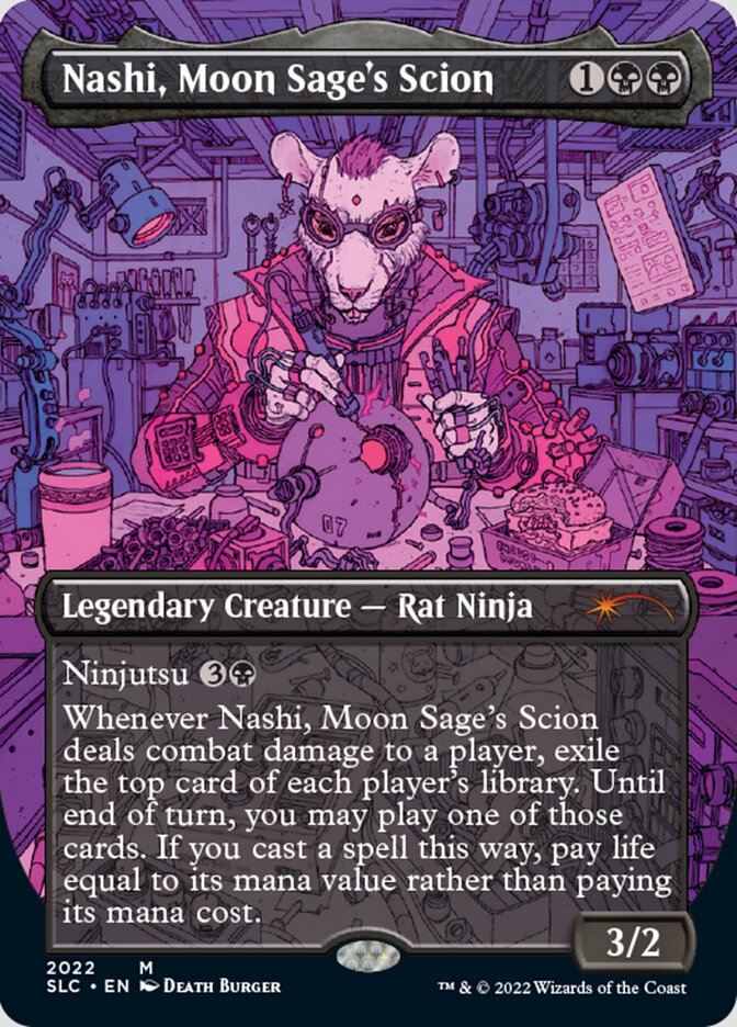 Nashi, Moon Sage's Scion (Borderless) [Secret Lair 30th Anniversary Countdown Kit] 