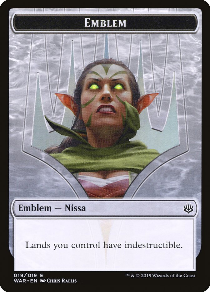 Nissa, Who Shakes the World Emblem [War of the Spark Tokens] 