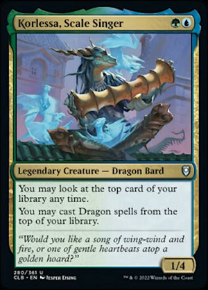 Korlessa, Scale Singer [Commander Legends: Battle for Baldur's Gate] 
