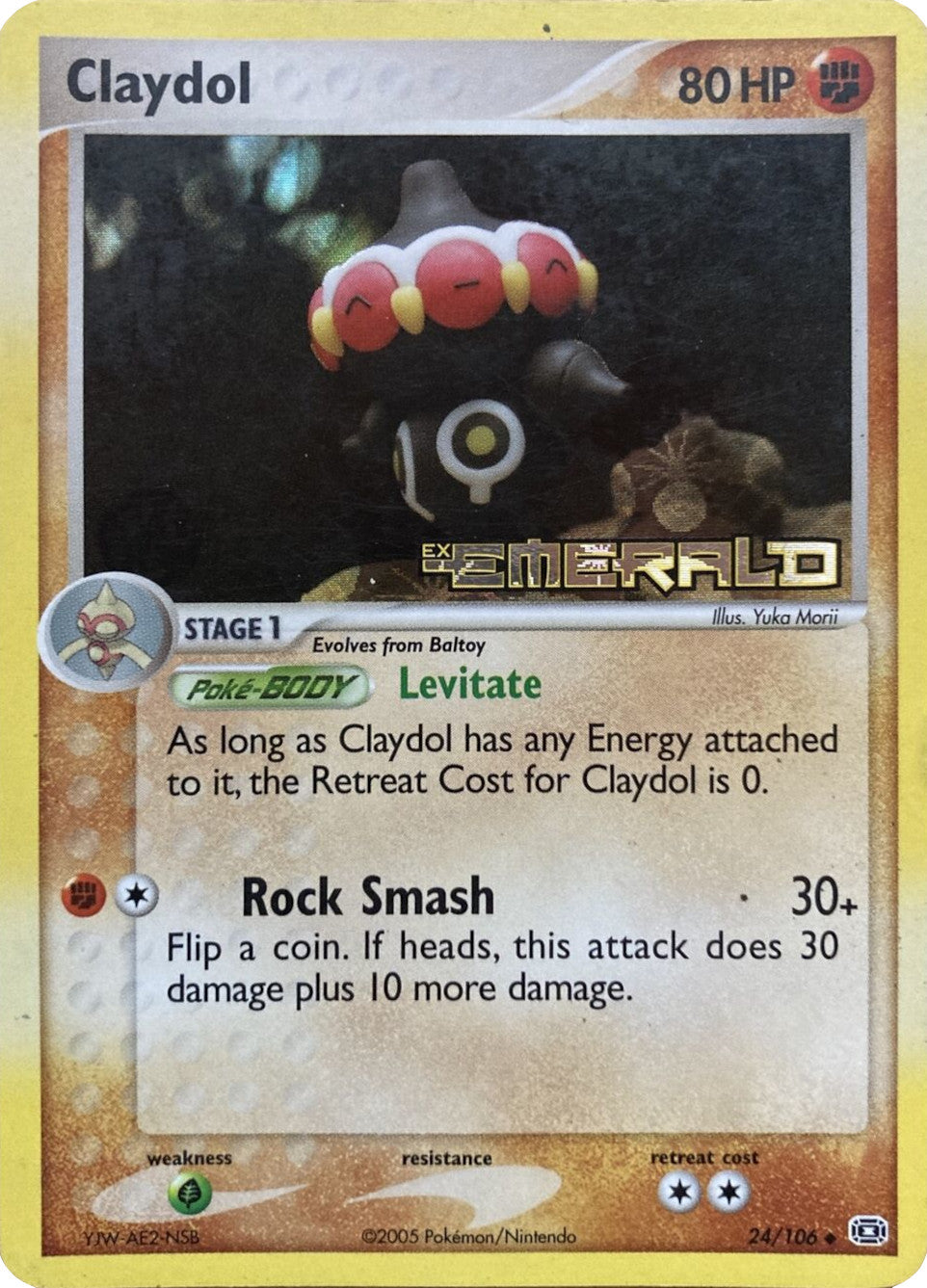 Claydol (24/106) (Stamped) [EX: Emerald] 