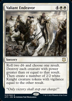 Valiant Endeavor [Dungeons &amp; Dragons: Adventures in the Forgotten Realms Commander] 