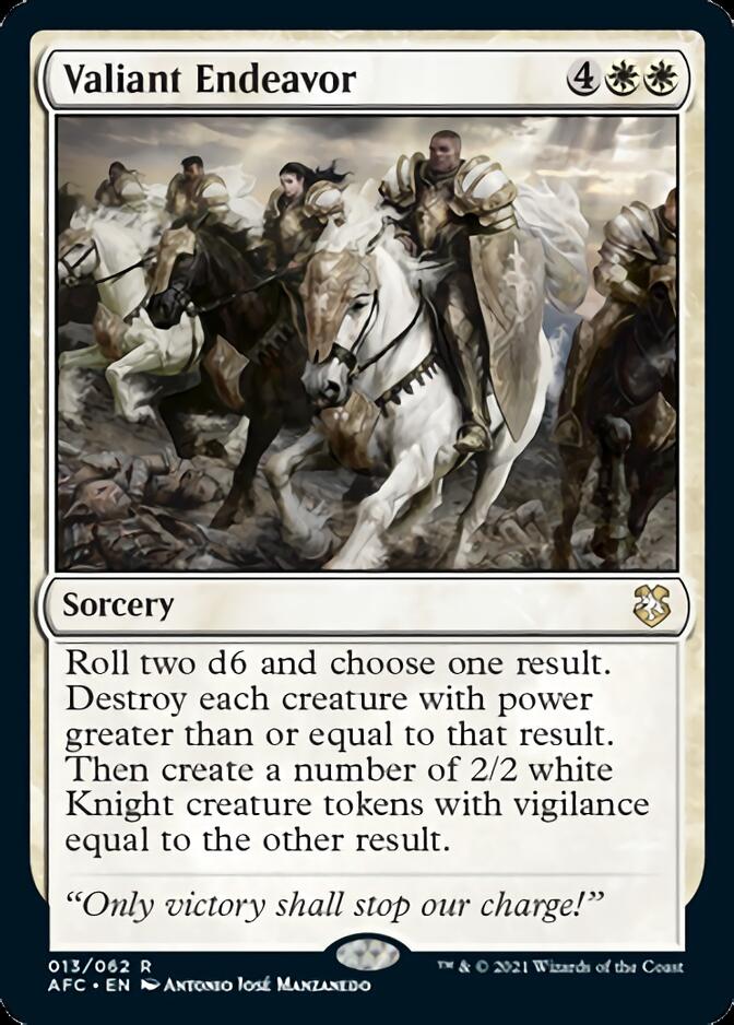 Valiant Endeavor [Dungeons &amp; Dragons: Adventures in the Forgotten Realms Commander] 