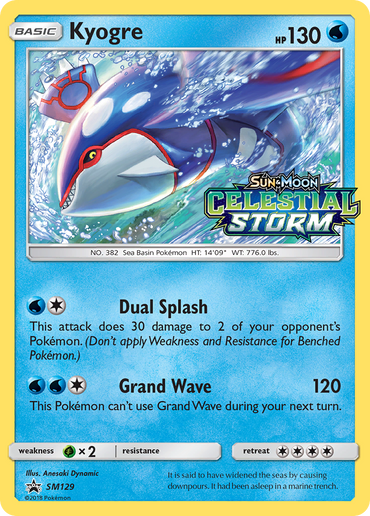 Kyogre (SM129) [Sun &amp; Moon: Black Star Promos] 