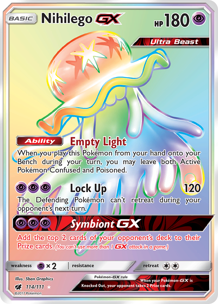 Nihilego GX (114/111) [Sun & Moon: Crimson Invasion] 