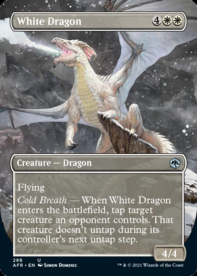 White Dragon (Borderless Alternate Art) [Dungeons & Dragons: Adventures in the Forgotten Realms] 