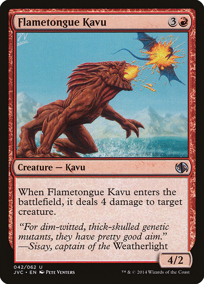 Flametongue Kavu [Duel Decks Anthology] 