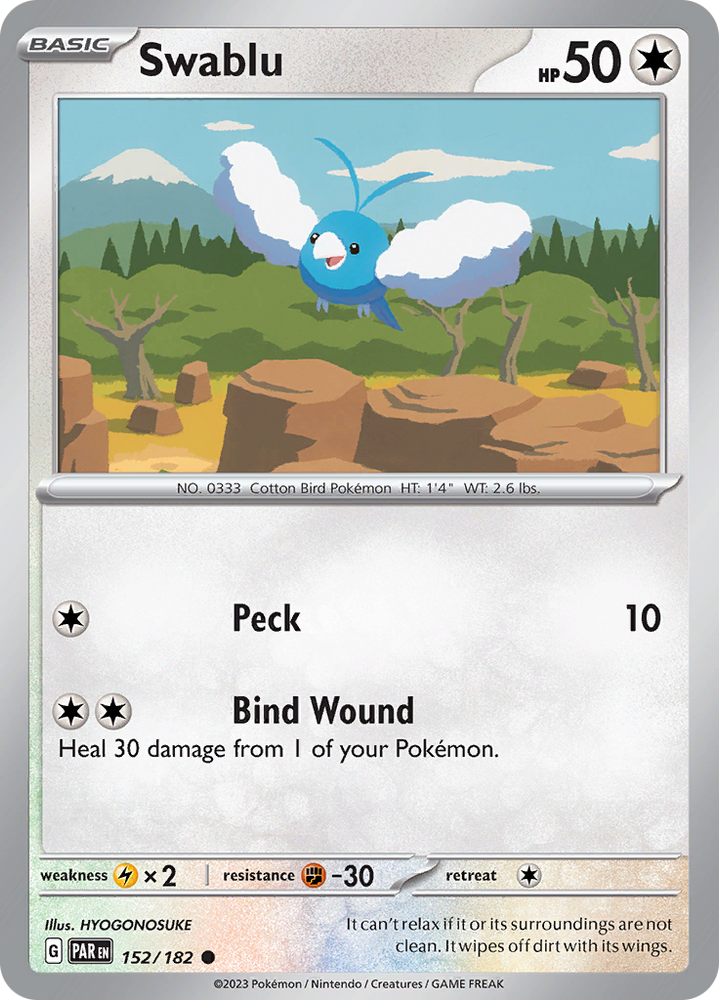 Swablu (152/182) [Scarlet &amp; Violet: Paradox Rift] 