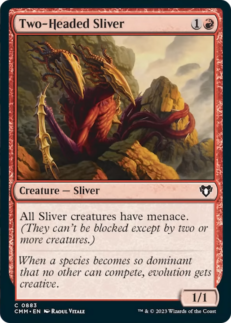 Two-Headed Sliver [Commander Masters] 