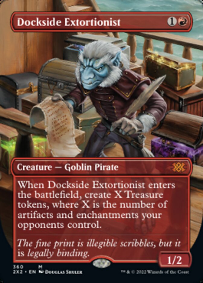 Dockside Extortionist (Borderless Alternate Art) [Double Masters 2022] 