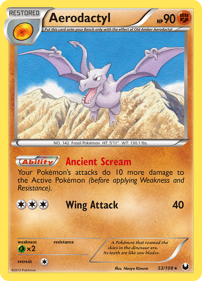 Aerodactyl (53/108) [Black &amp; White: Dark Explorers] 