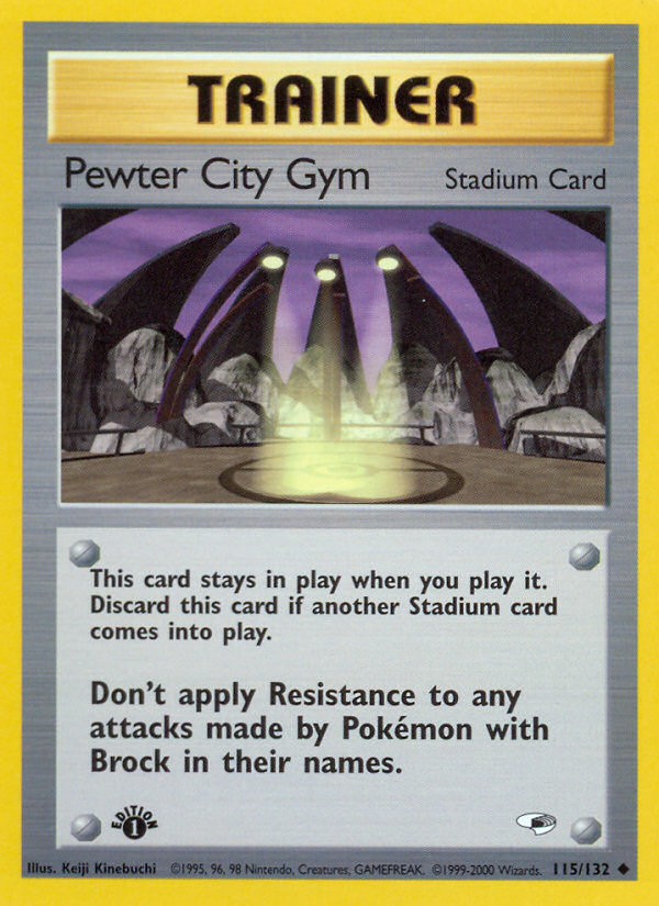 Pewter City Gym (115/132) [Gym Heroes 1st Edition] 