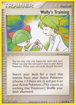 Wally's Training (89/100) [EX: Sandstorm] 