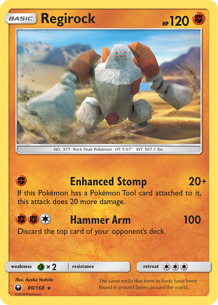 Regirock (80/168) [Sun & Moon: Celestial Storm] 